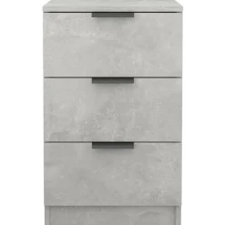 vidaXL Mesita de noche color gris hormigón 40x36x65 cm Gris hormig&oacute;n Discount