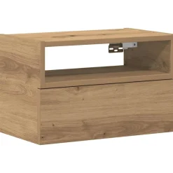 vidaXL Mesita de noche de pared roble artesano 45x26x28,5 cm Roble artisan