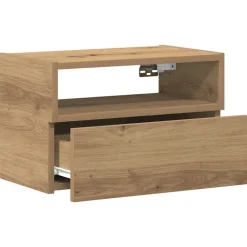 vidaXL Mesita de noche de pared roble artesano 45x26x28,5 cm Roble artisan