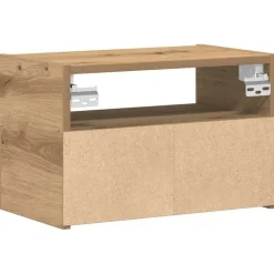 vidaXL Mesita de noche de pared roble artesano 45x26x28,5 cm Roble artisan