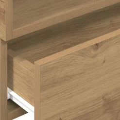 vidaXL Mesita de noche de pared roble artesano 45x26x28,5 cm Roble artisan