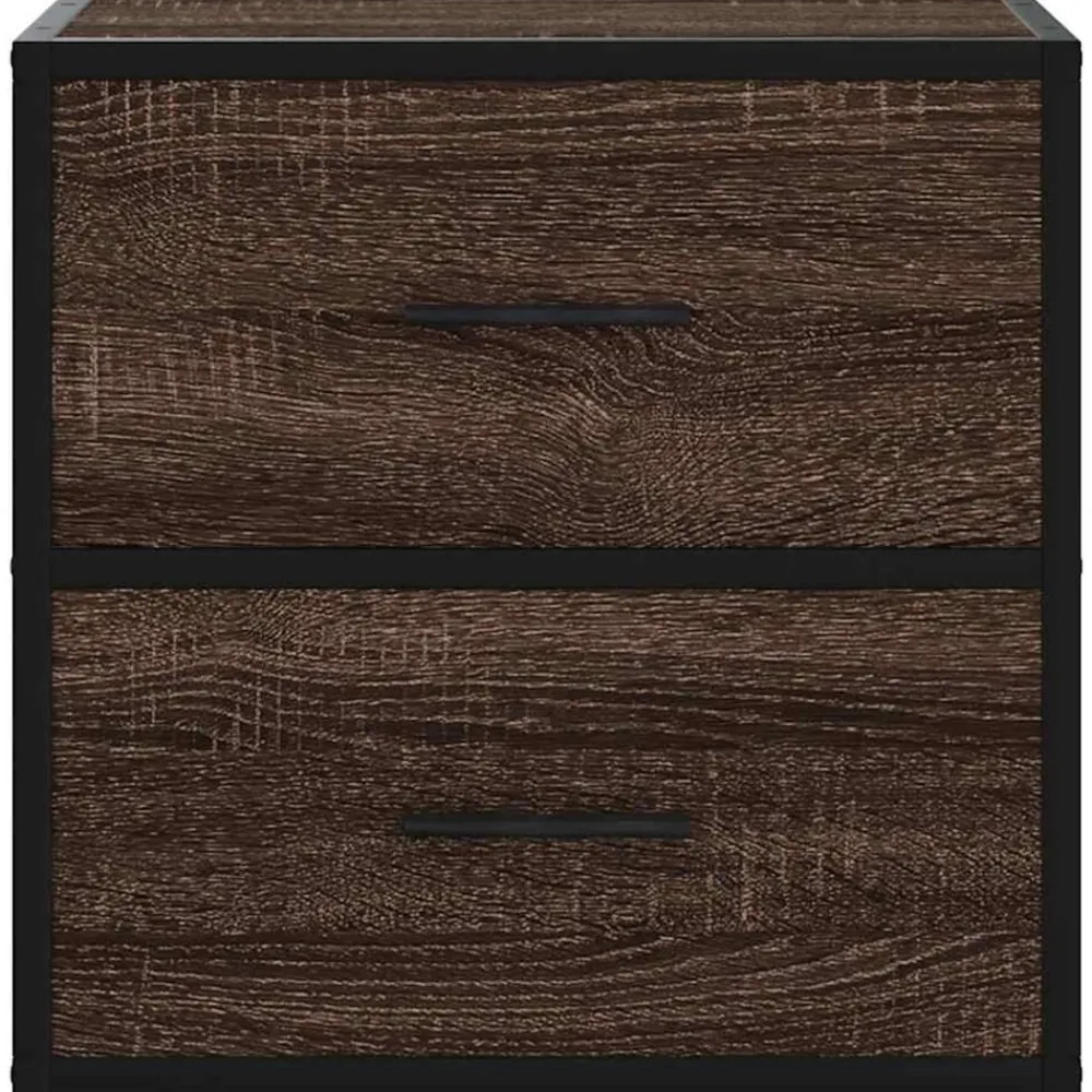 vidaXL Mesas-Mesita de noche de pared color roble marrón 40x31x39,5 cm