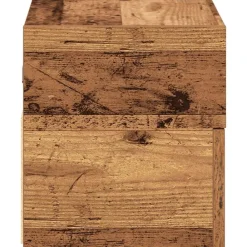 vidaXL Mesita de noche de pared madera vieja 45x26x28,5 cm Madera antigua Best