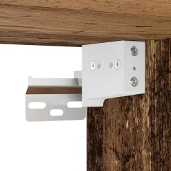 vidaXL Mesita de noche de pared madera vieja 45x26x28,5 cm Madera antigua Best