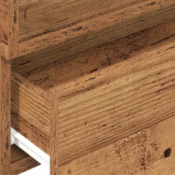 vidaXL Mesita de noche de pared madera vieja 45x26x28,5 cm Madera antigua Best