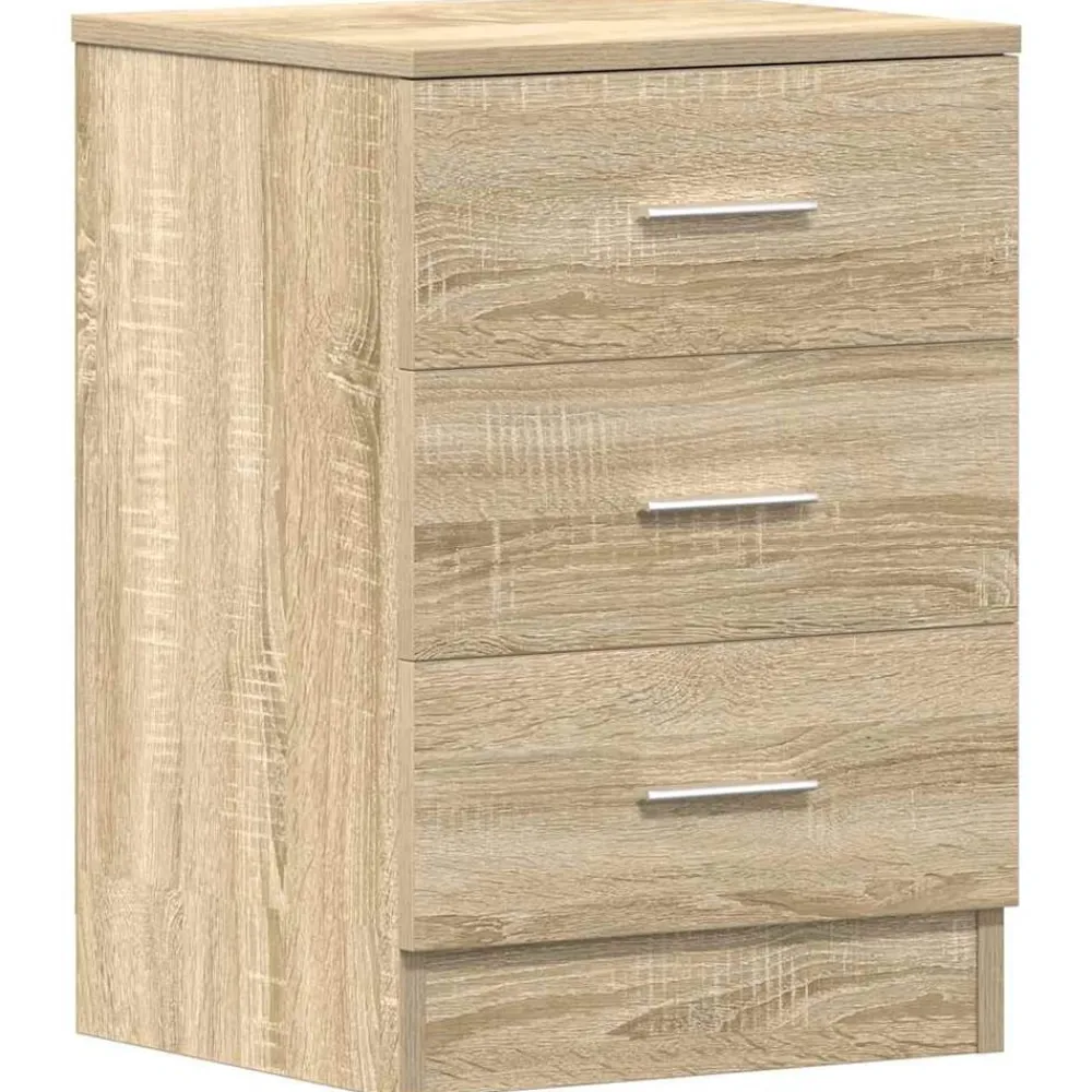 vidaXL Mesita de noche de aglomerado color 38x35x56 cm Roble Sonoma Outlet