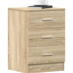 vidaXL Mesita de noche de aglomerado color 38x35x56 cm Roble Sonoma Outlet