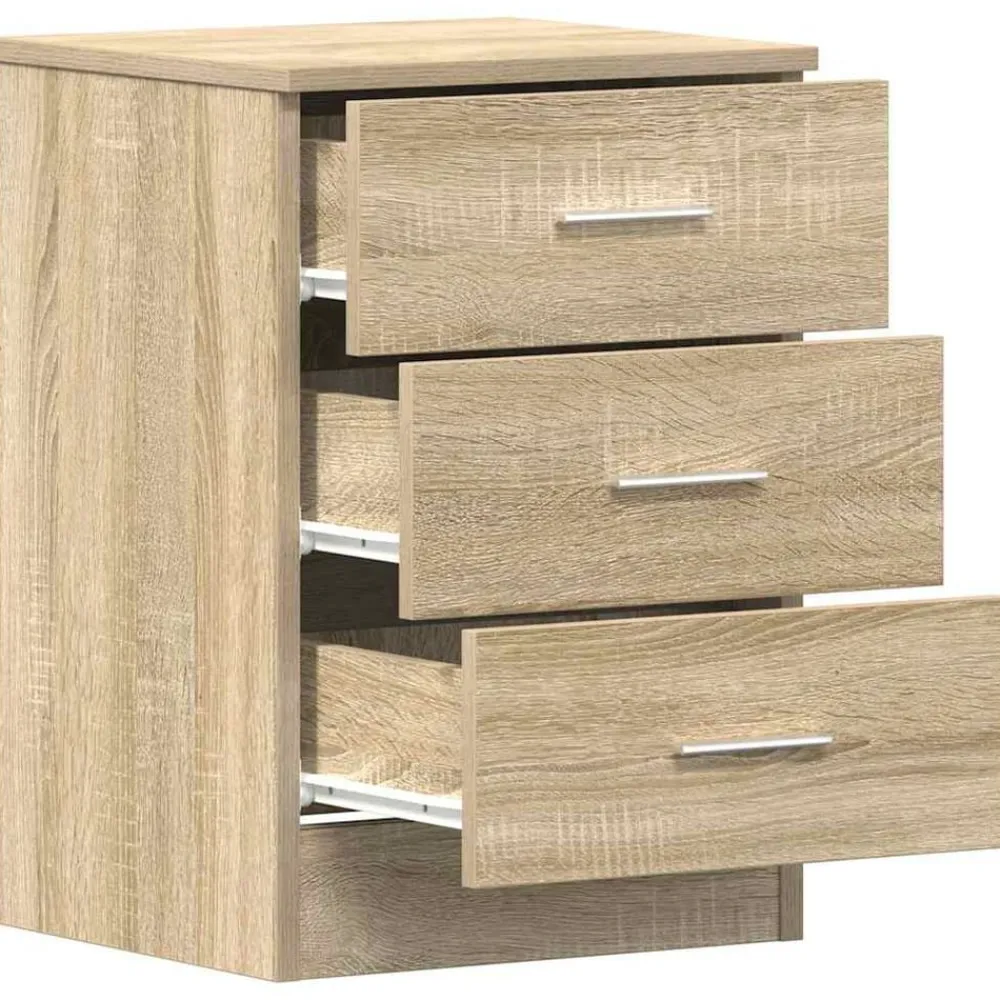 vidaXL Mesita de noche de aglomerado color 38x35x56 cm Roble Sonoma Outlet