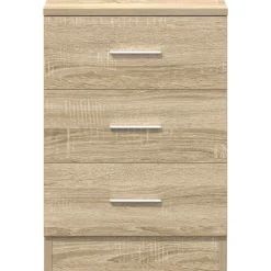 vidaXL Mesita de noche de aglomerado color 38x35x56 cm Roble Sonoma Outlet