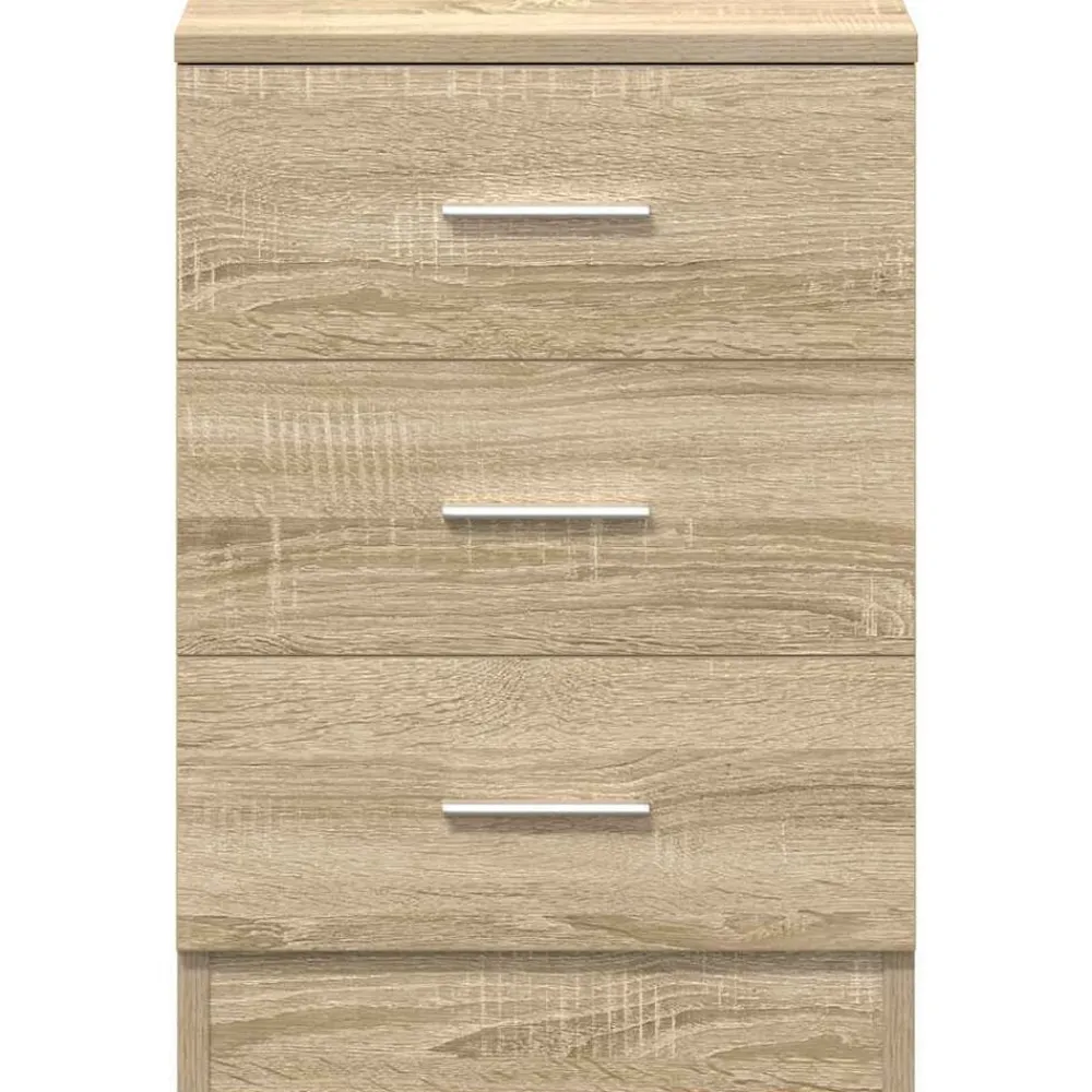 vidaXL Mesita de noche de aglomerado color 38x35x56 cm Roble Sonoma Outlet