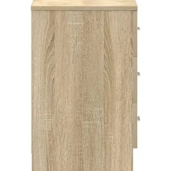 vidaXL Mesita de noche de aglomerado color 38x35x56 cm Roble Sonoma Outlet