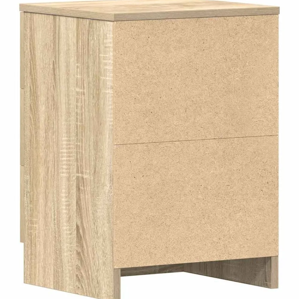 vidaXL Mesita de noche de aglomerado color 38x35x56 cm Roble Sonoma Outlet