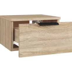 vidaXL Mesita de noche de pared color 34x30x20 cm Roble Sonoma Best