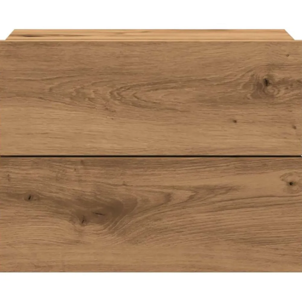 vidaXL Mesita de noche de pared color 40x32x30 cm Roble artisan Clearance