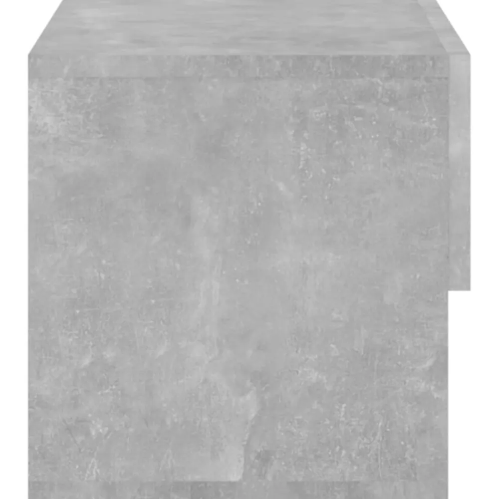 vidaXL Mesita de noche de pared color gris hormigón Gris hormigón Best
