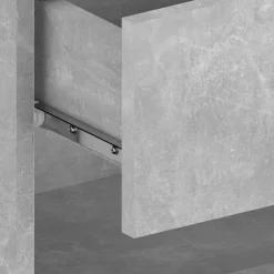 vidaXL Mesita de noche de pared color gris hormigón Gris hormigón Best