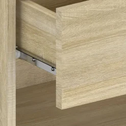 vidaXL Mesita de noche de pared Roble Sonoma Discount