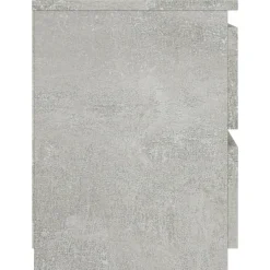vidaXL Mesita de noche de aglomerado gris hormigón 30x30x40 cm Gris hormig&oacute;n Discount