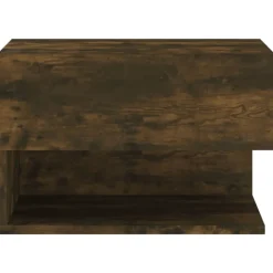 vidaXL Mesita de noche de pared Roble ahumado Clearance