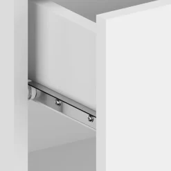 vidaXL Mesas-Mesita de noche de pared blanca
