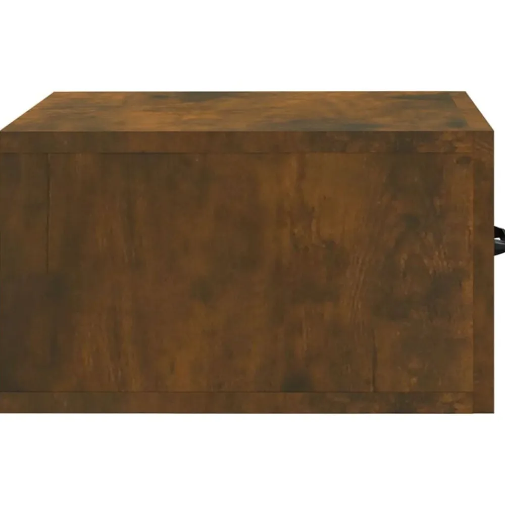 vidaXL Mesita de noche de pared 35x35x20 cm Roble ahumado