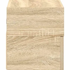 vidaXL Mesita de noche de pared color roble ahumado 45x26x28,5 cm Roble Sonoma Hot
