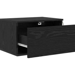 vidaXL Mesas-Mesita de noche de pared con cajón 50 x 36 x 30 cm