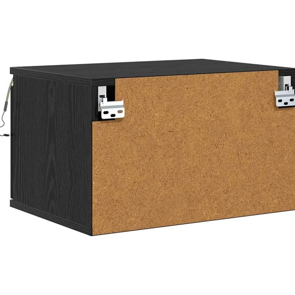 vidaXL Mesas-Mesita de noche de pared con cajón 50 x 36 x 30 cm