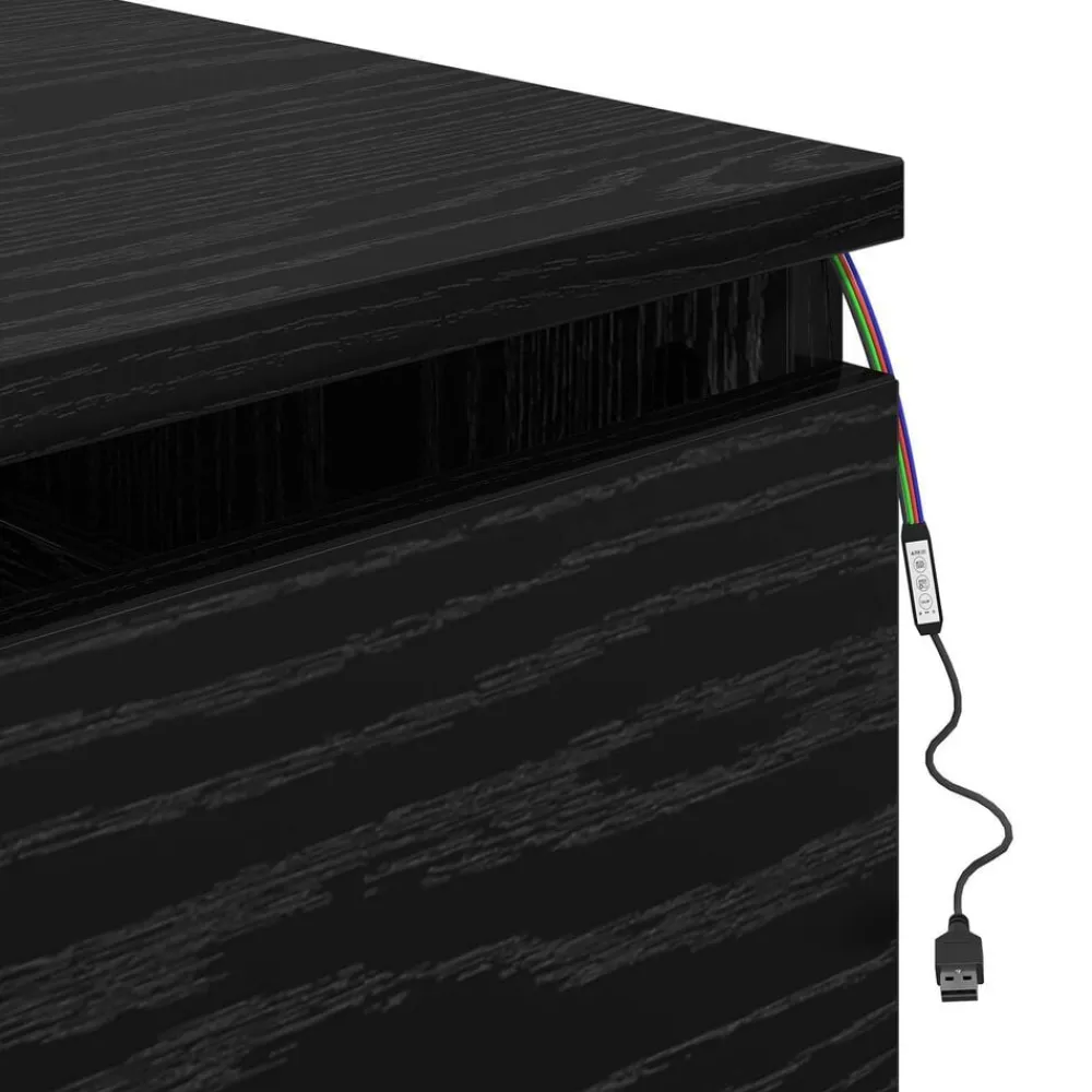 vidaXL Mesas-Mesita de noche de pared con cajón 50 x 36 x 30 cm