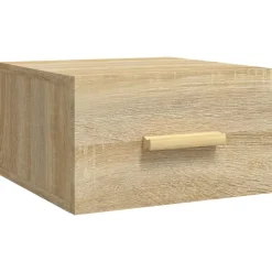 vidaXL Mesita de noche de pared color 35x35x20 cm Roble Sonoma Discount