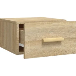 vidaXL Mesita de noche de pared color 35x35x20 cm Roble Sonoma Discount