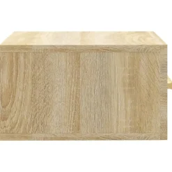vidaXL Mesita de noche de pared color 35x35x20 cm Roble Sonoma Discount