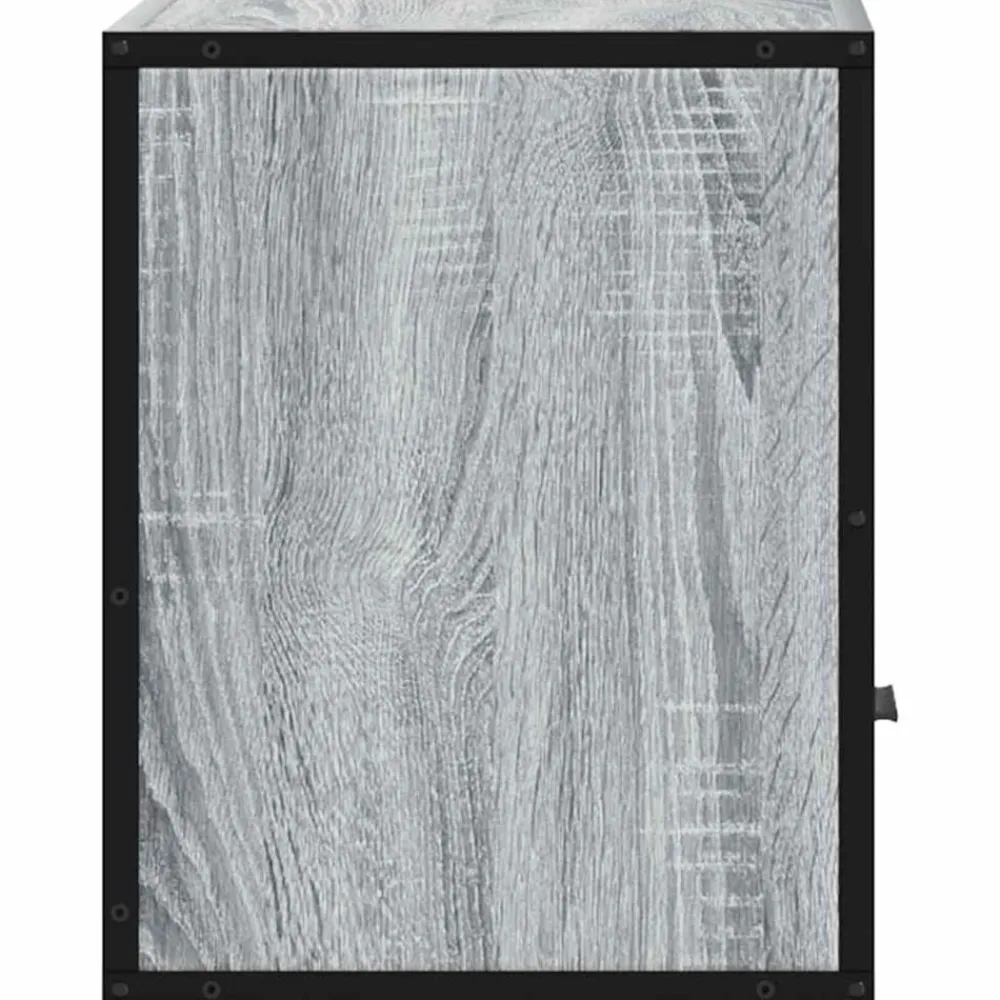 vidaXL Mesita de noche de pared 40x31x39,5 cm Gris sonoma Outlet
