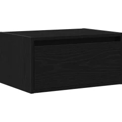 vidaXL Muebles Tv-Mesita de noche de pared con luces LED