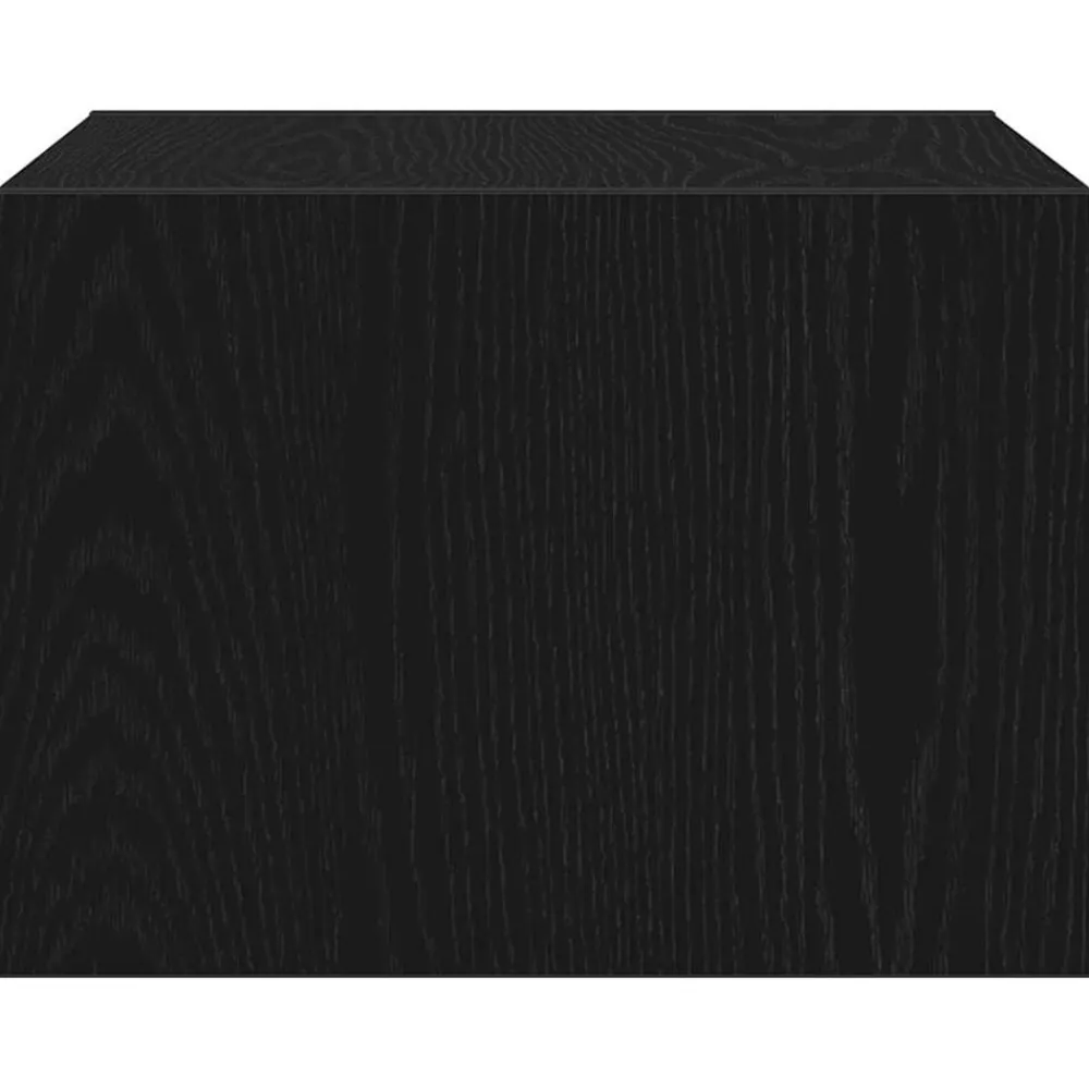 vidaXL Muebles Tv-Mesita de noche de pared con luces LED