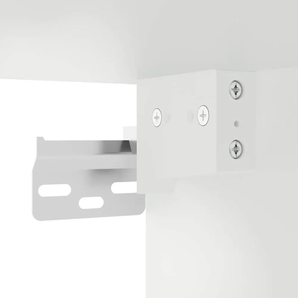 vidaXL Mesas-Mesita de noche de pared con luces LED