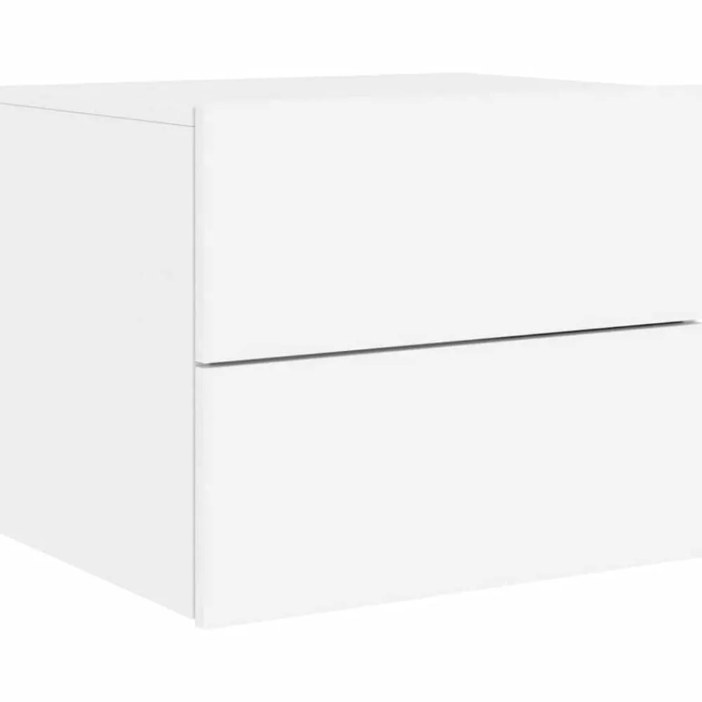 vidaXL Mesas-Mesita de noche de pared con luces LED