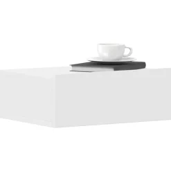 vidaXL Mesas-Mesita de noche flotante madera contrachapada 40x30x15cm