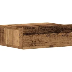 vidaXL Mesas-Mesita de noche flotante madera vieja 40x32x15 cm