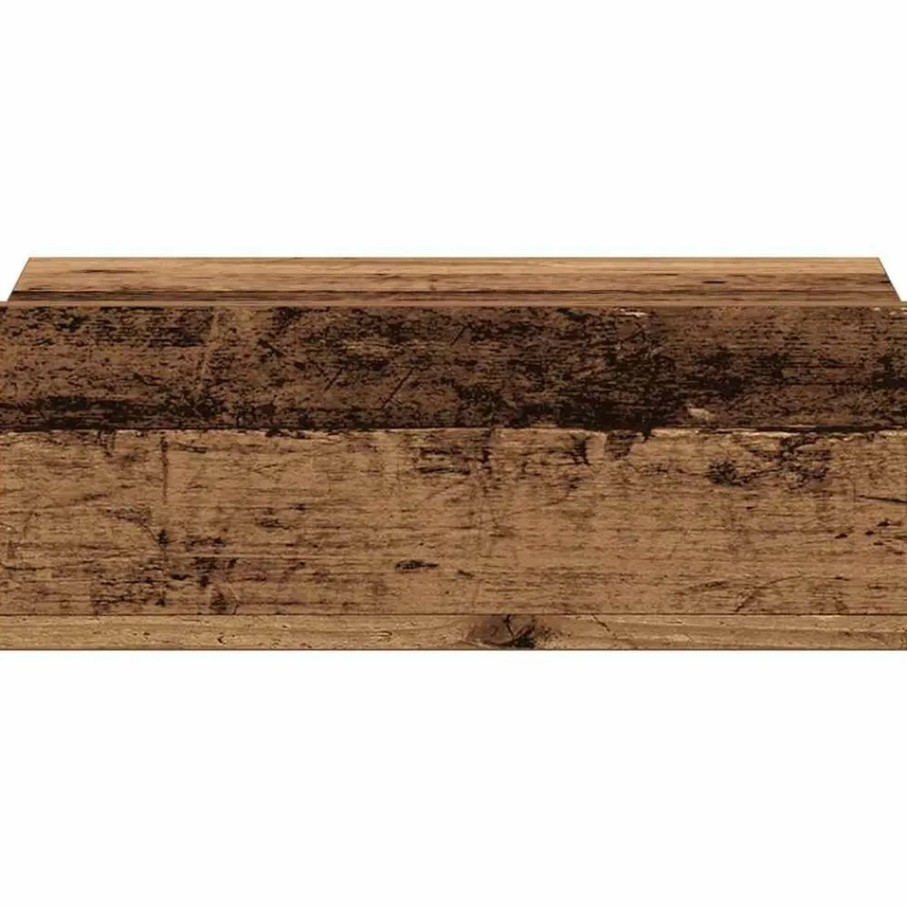 vidaXL Mesas-Mesita de noche flotante madera vieja 40x32x15 cm