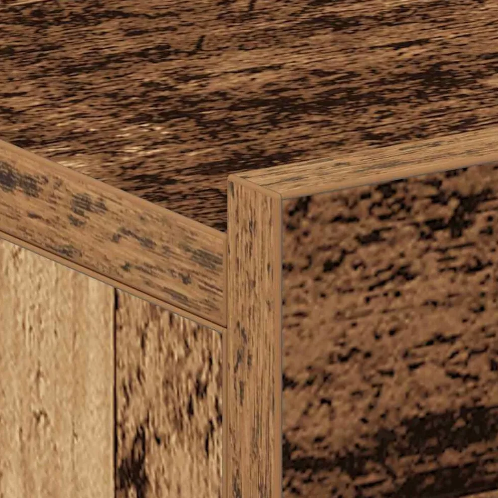 vidaXL Mesas-Mesita de noche flotante madera vieja 40x32x15 cm