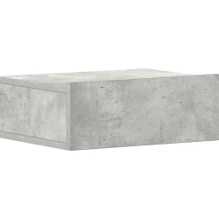 vidaXL Mesita de noche flotante contrachapada gris hormigón 40x30x15cm Gris hormig&oacute;n Outlet