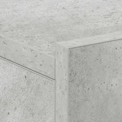 vidaXL Mesita de noche flotante contrachapada gris hormigón 40x30x15cm Gris hormig&oacute;n Outlet