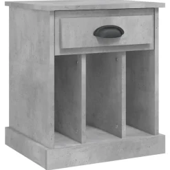 vidaXL Mesita de noche gris hormigón 43x36x50 cm Gris hormigón Hot