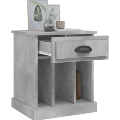 vidaXL Mesita de noche gris hormigón 43x36x50 cm Gris hormig&oacute;n Hot