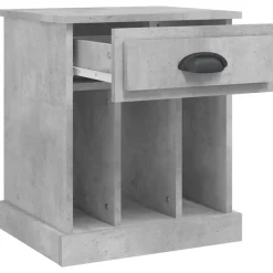 vidaXL Mesita de noche gris hormigón 43x36x50 cm Gris hormig&oacute;n Hot