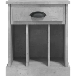 vidaXL Mesita de noche gris hormigón 43x36x50 cm Gris hormig&oacute;n Hot