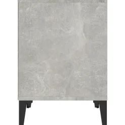 vidaXL Mesas-Mesita de noche gris hormigón 40x35x50 cm