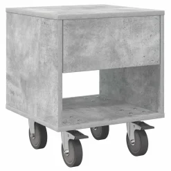 vidaXL Mesita de Noche Gris Concreto 40,5 x 40 x 48 cm Gris hormigón Best