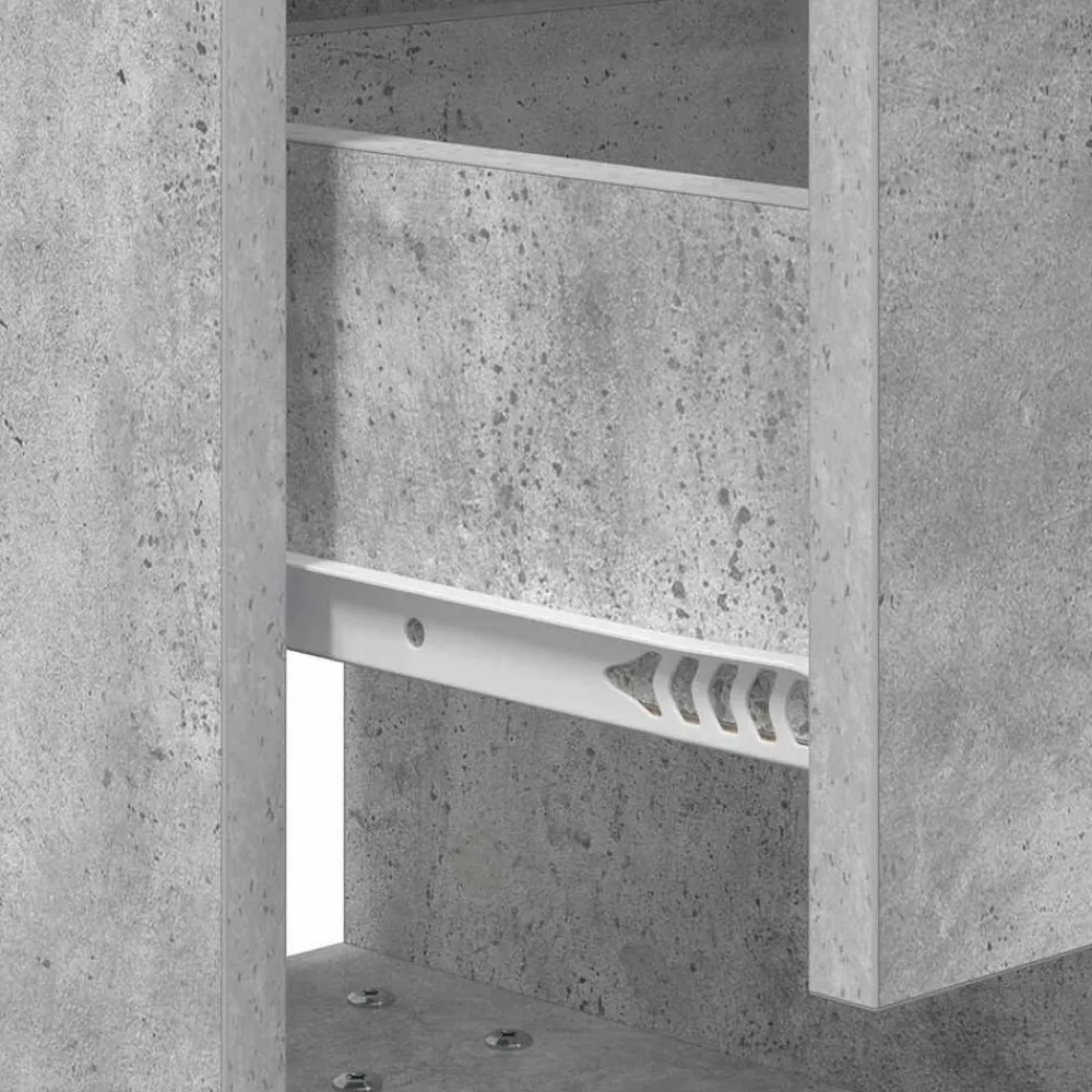 vidaXL Mesita de Noche Gris Concreto 40,5 x 40 x 48 cm Gris hormigón Best